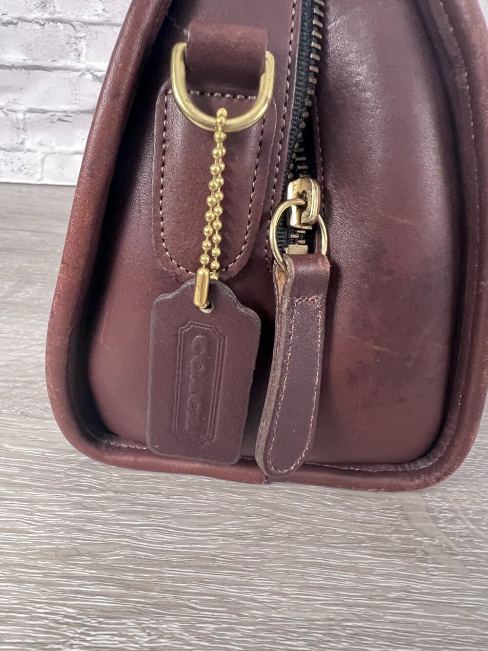 Coach Vintage Mahoogany Chadwick Satchel Bowling Bag British Tan 9928 - Picture 4 of 11